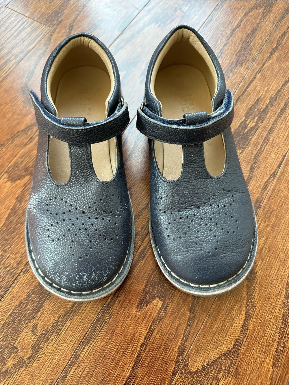 Mini Boden Navy T-Strap Mary Jane Shoes
